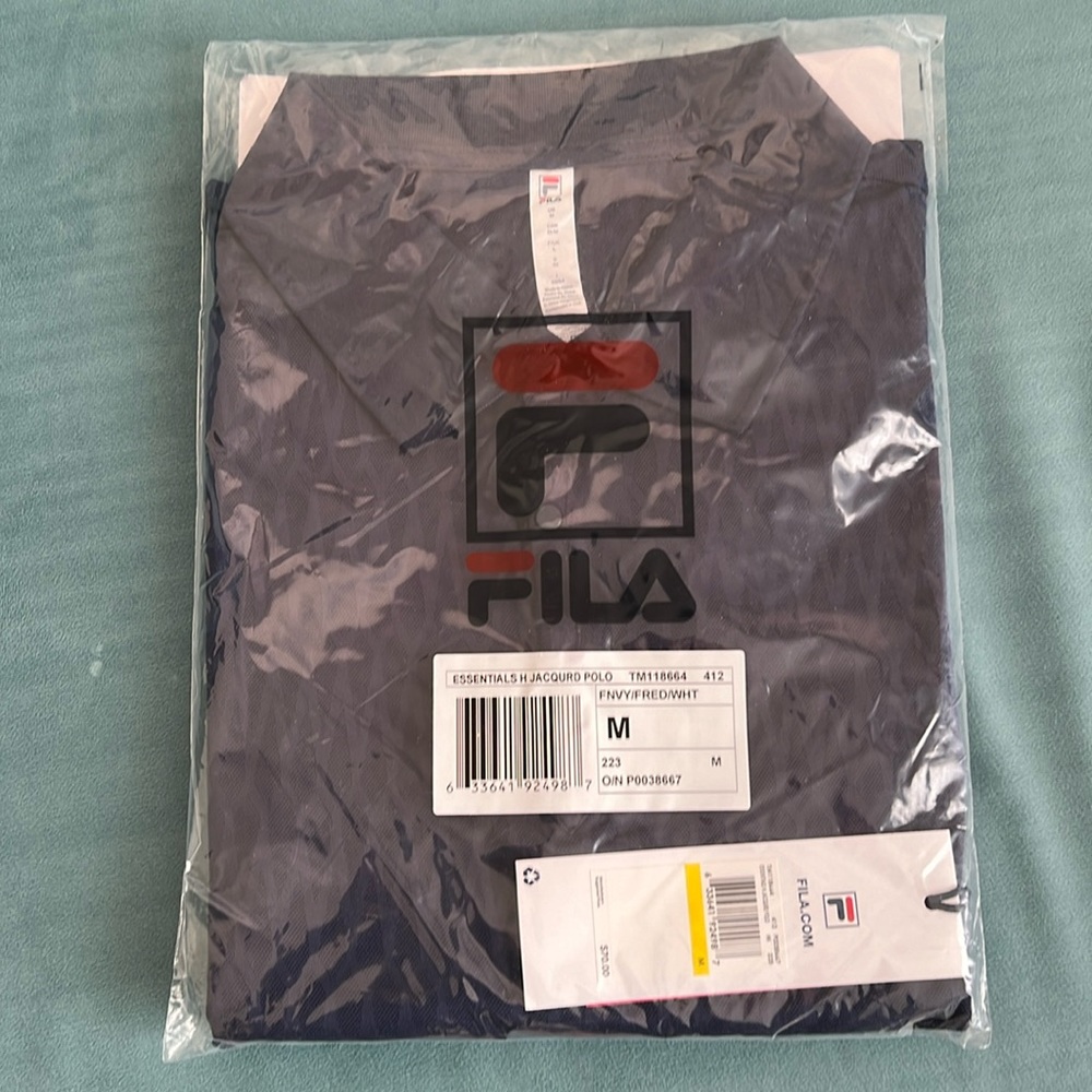 Fila jacquard polo new in bag
